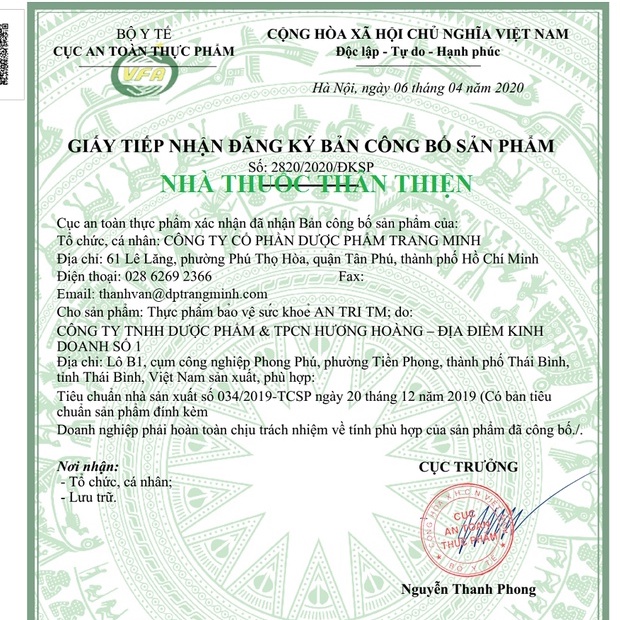 AN TRI TM - Hỗ trợ tăng tính bền thành mạch máu, nhuận tràng, làm giảm triệu chứng chảy máu, sa búi trĩ do bị trĩ (30v)