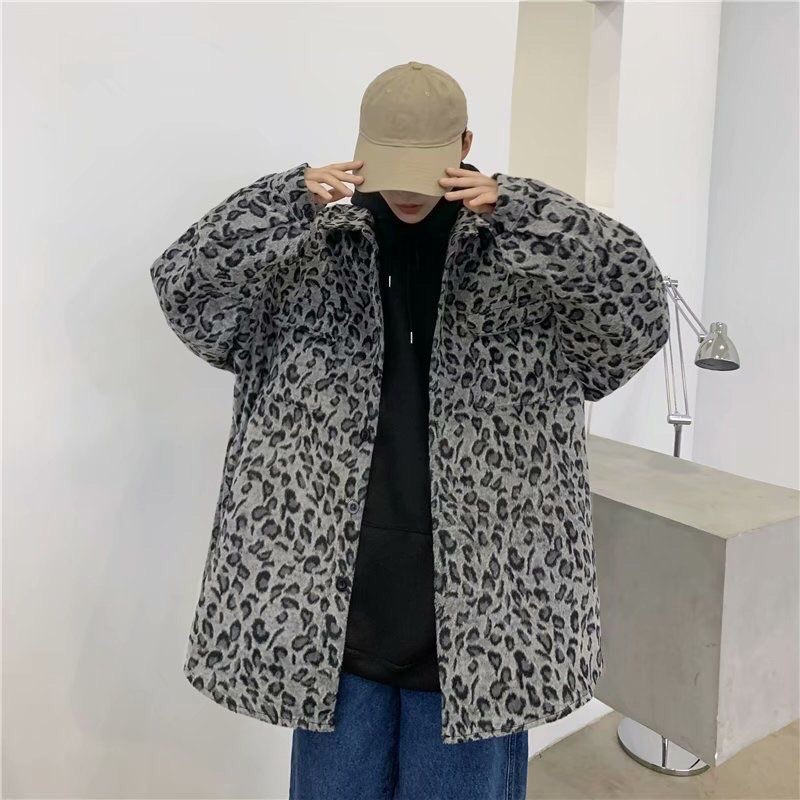 Áo khoác hoạ tiết da beo Mai Âm Nhạc