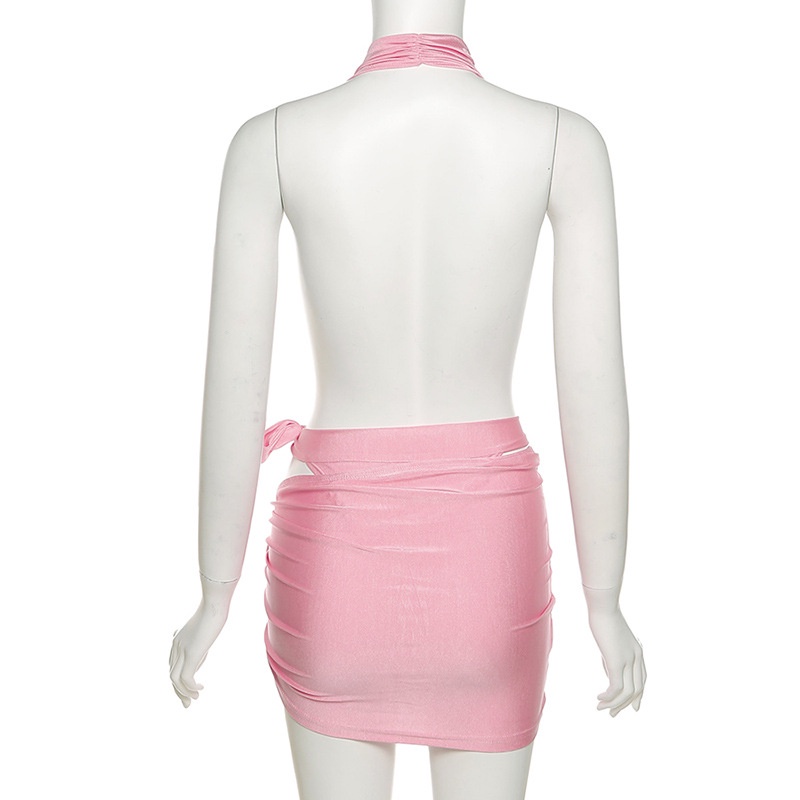 DUNEA Bộ Áo Liền Quần Cổ Chữ V Sâu Quyến Rũ Dành Cho Nữ