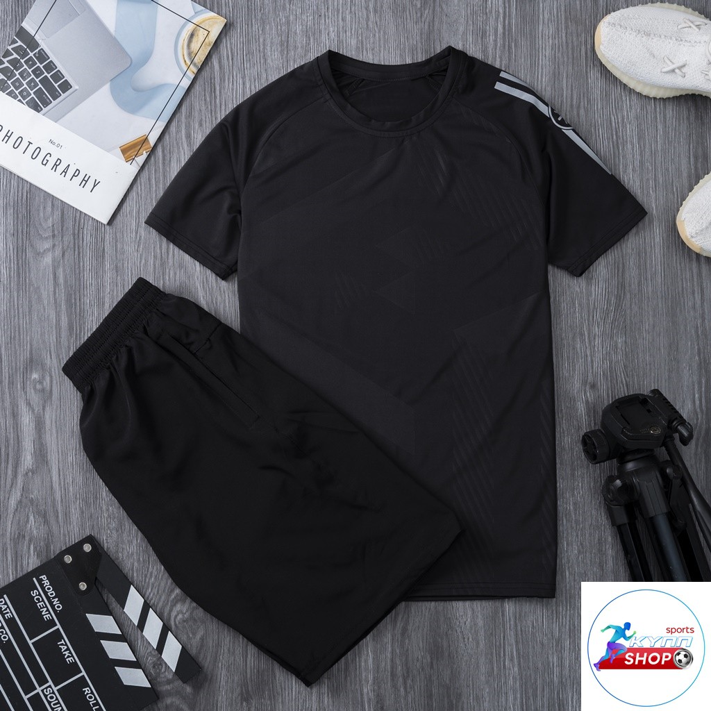 Sét đồ thời trang thể thao nam ép vân KB21, phom 40-80kg | BigBuy360 - bigbuy360.vn