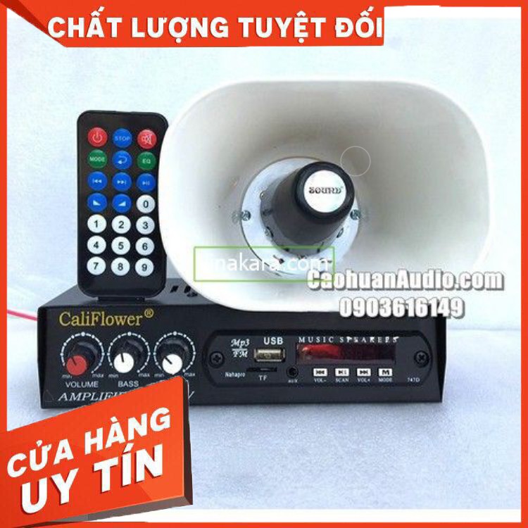 Combo Ampli mini 12V và Loa Nén 10W dùng bán hàng - Hàng chất lượng