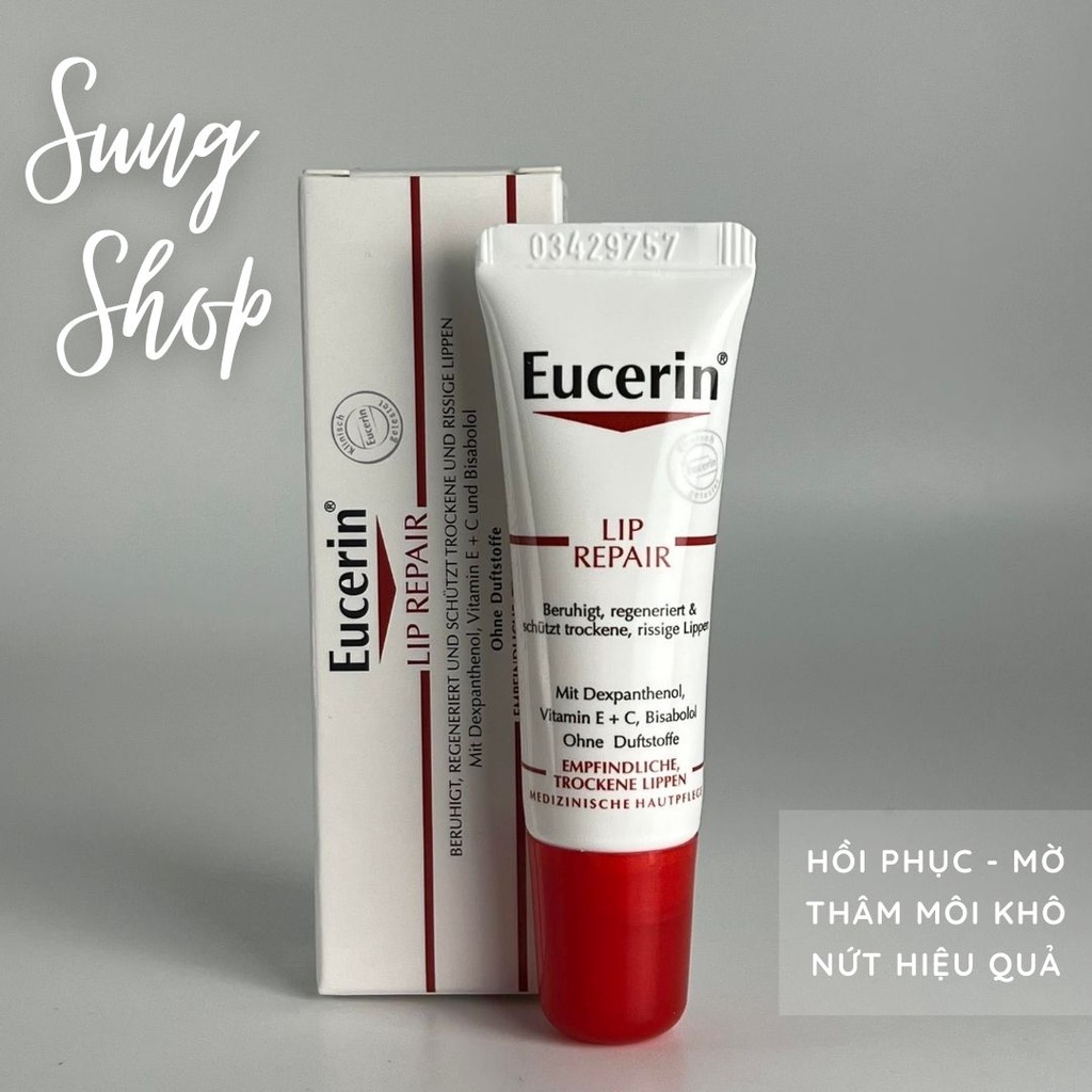 Son dưỡng EUCERIN mờ thâm môi dưỡng ẩm khôi phục môi khô