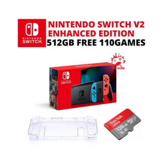 Máy Chơi Game Nintendo Switch H.a.c.k Full Game - Kèm Thẻ Nhớ