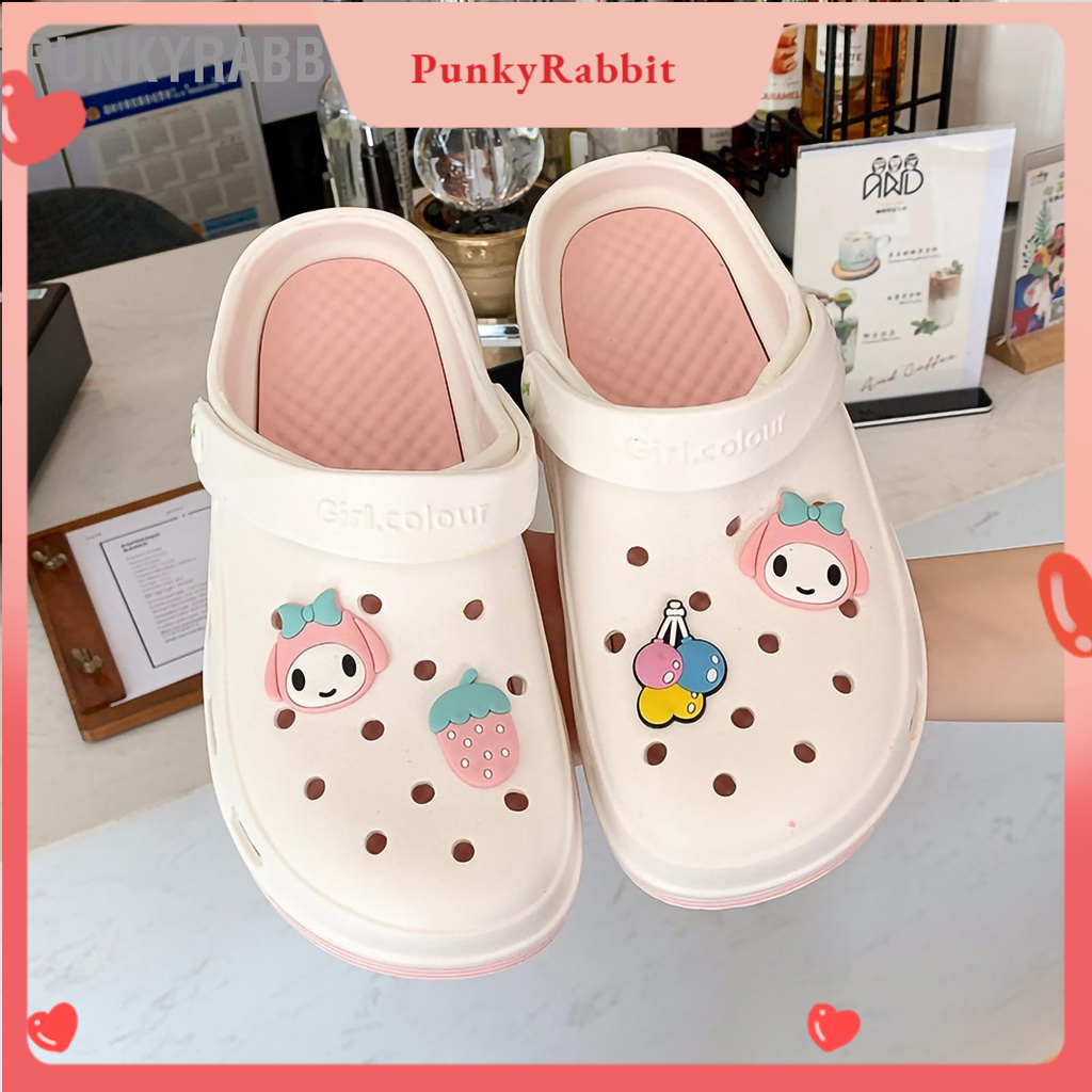 ❤ Phụ Dép sục y tá, dép cá sấu siêu nhẹ chống trượt [PunkyRabbit]