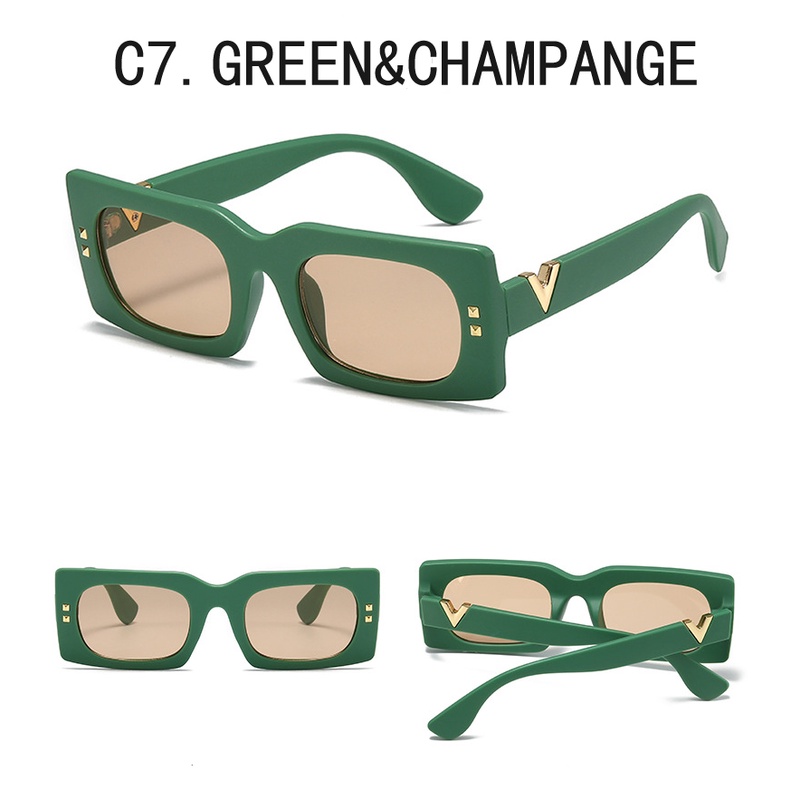 Kính Mát Gọng Vuông Lớn Chống Tia UV400 Phong Cách Hip Hop