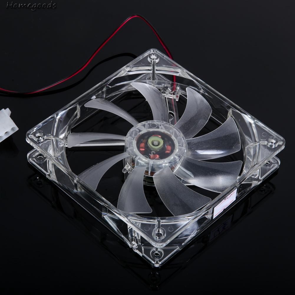 Quạt tản nhiệt CPU trong suốt 120mm có đèn LED màu