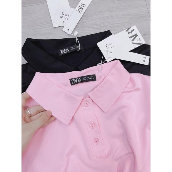 VN786 - VÁY POLO SUÔNG TRƠN CÁ SẤU 2 TÚI