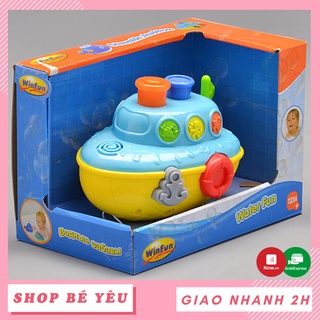 Đồ chơi tắm cho bé 🌸 𝑭𝒓𝒆𝒆𝒔𝒉𝒊𝒑 🌸 Tàu thủy phun nước có đèn nhạc Winfun 7106