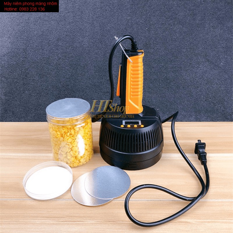 Máy dán màng seal DL800A /dùng cho màng nhôm bạc thiếc/ dán cho chai lọ nhựa thủy tinh