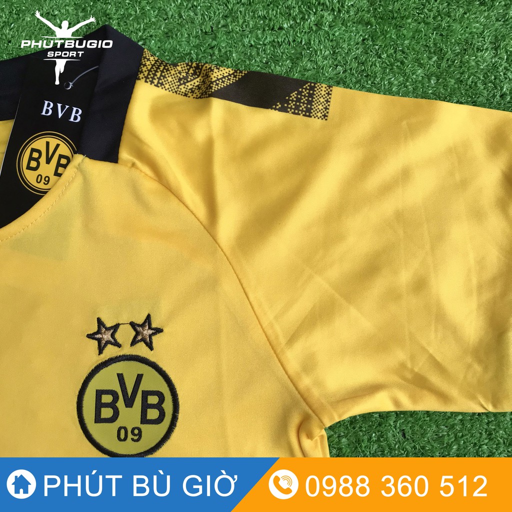 ÁO ĐÁ BÓNG / ÁO ĐÁ BANH TRẺ EM CLB DORTMUND MÀU VÀNG