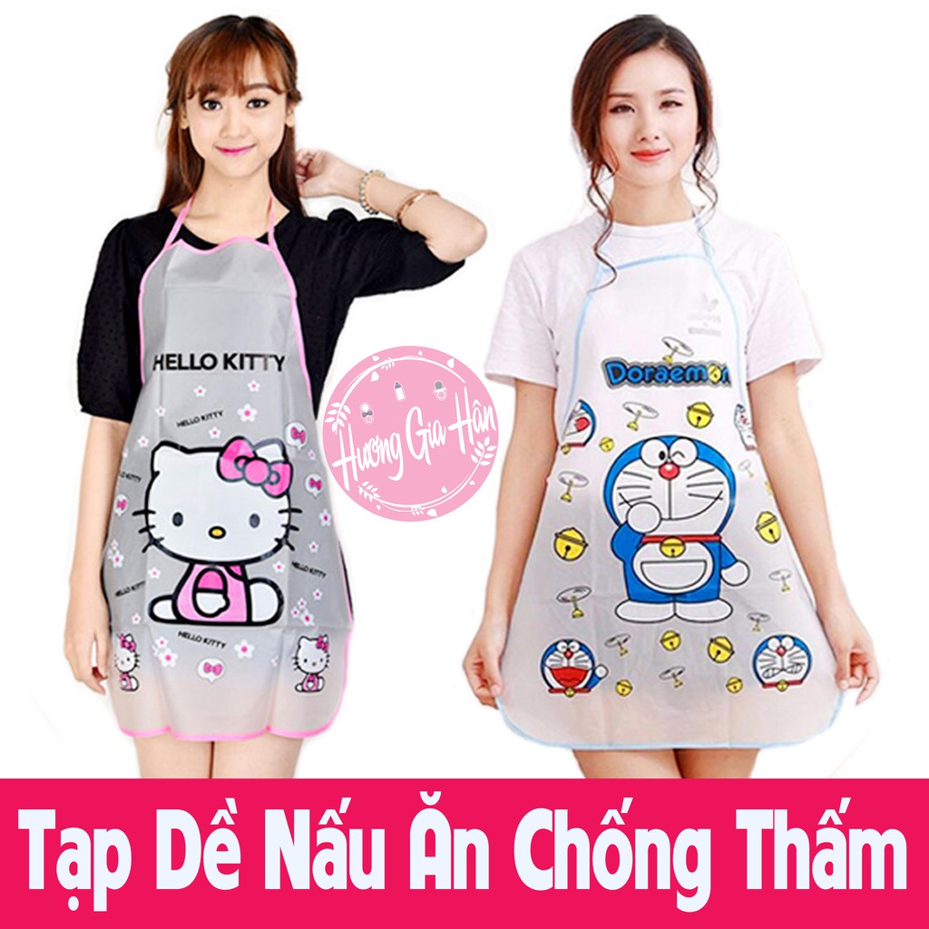 Tạp Dề Nấu Ăn Chống Thấm Dễ Thương Xì Tin Cho Bạn Gái - Shop Giao Mẫu Ngẫu Nhiên