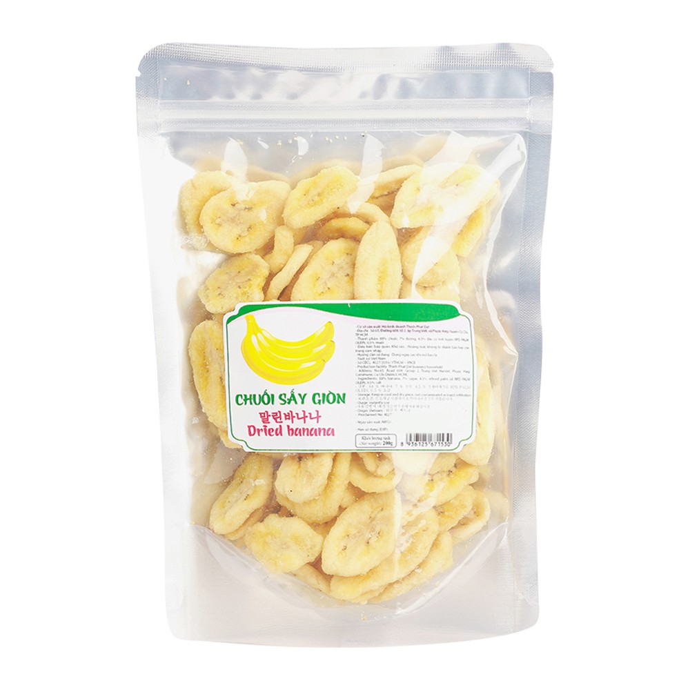 [HÀNG XUẤT KHẨU] Chuối sấy 100g (Dried Banana 100g) Tâm Hữu Dũng