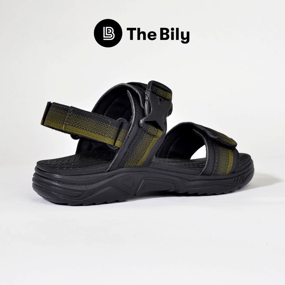 Giày Sandal Nam The Bily 03 Quai Ngang - Xanh Thổ Cẩm