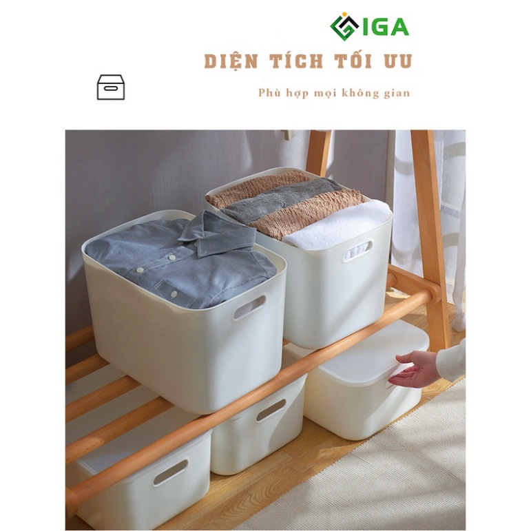 [SHIP HỎA TỐC]Hộp nhựa đa năng đựng đồ tiết kiệm diện tịch bằng nhựa ABS an toàn - GN52