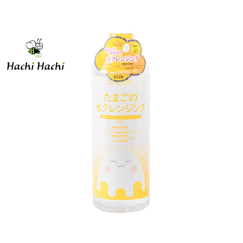 NƯỚC TẨY TRANG SHINA'S SUPER WHITE EGG LÀM SÁNG DA, MỜ THÂM NÁM 500ML - HACHI HACHI JAPAN SHOP