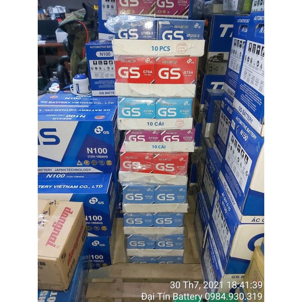 Ắc quy khô GS GTZ5S cho xe Honda Yamaha Suzuki