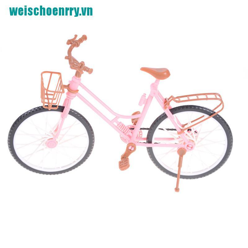 Weis♪Xe Đạp Màu Hồng Có Giỏ Đựng Đồ Chơi Búp Bê