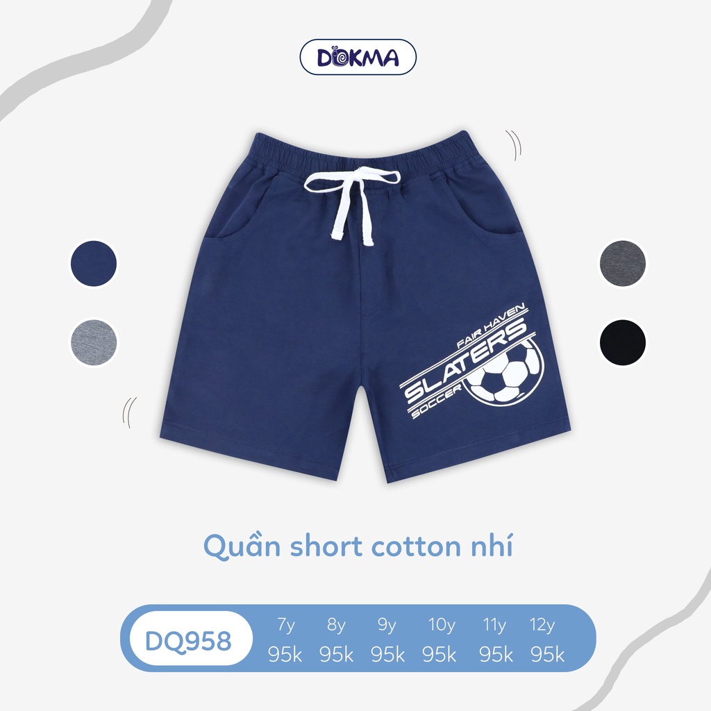 Quần đùi kids bé trai Dokma DQ958 8-12T