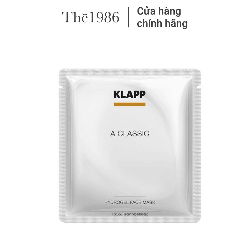 Mặt nạ tăng cường độ ẩm, trẻ hóa da tức thì Hydrogel Klapp A Classic Hydrogel Face Mask