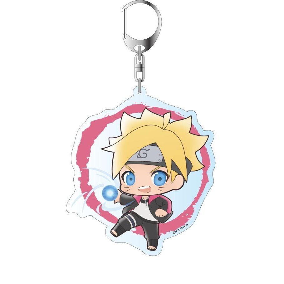 ( Mica trong acrylic) Móc khóa Boruto: Naruto Next Generations in hình anime chibi