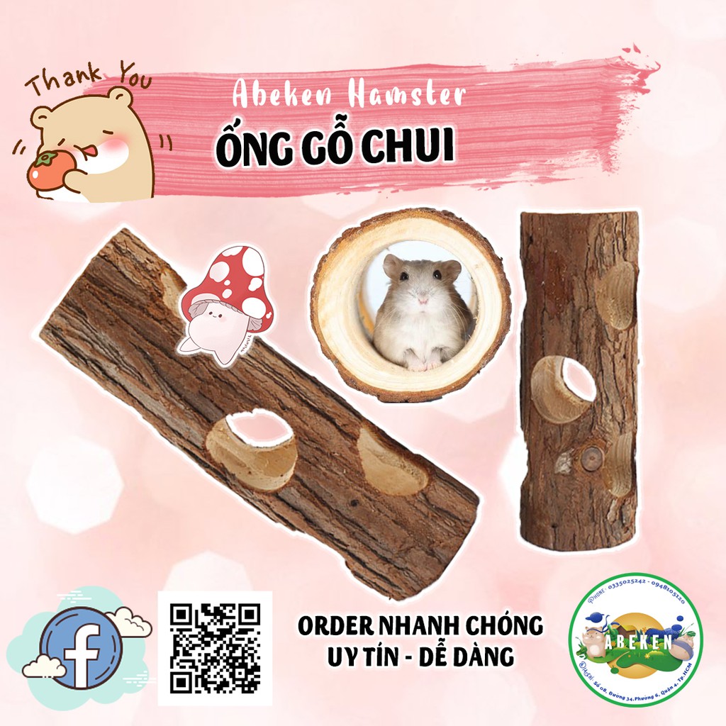 Ống chui gỗ thông cho Hamster