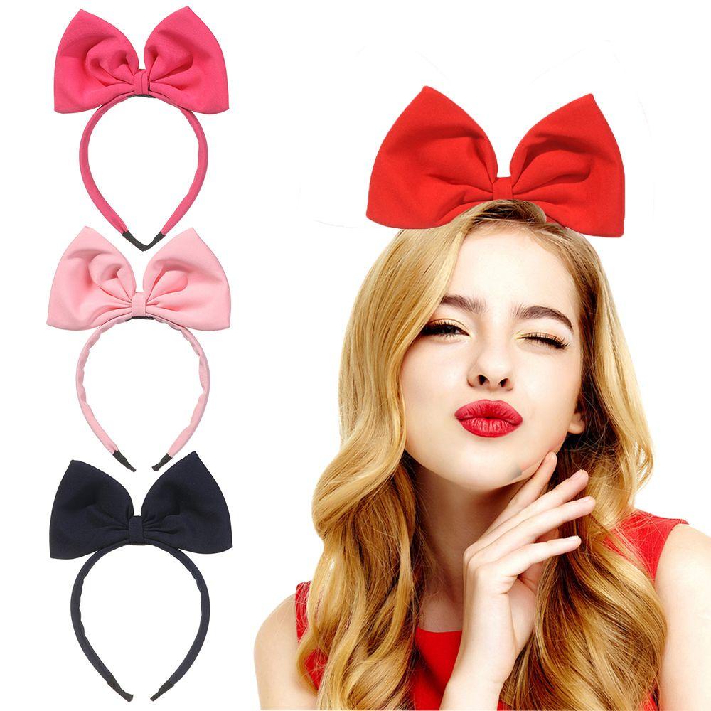 NIUYOU Nơ Cài Tóc Bản To Hóa Trang Tiệc Tùng