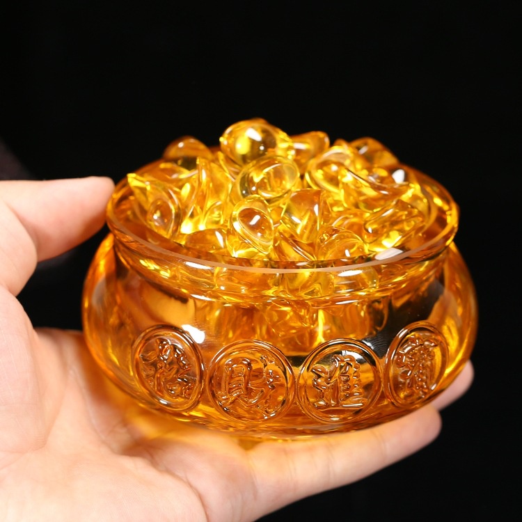 Bát Tụ Bảo Thỏi Vàng Kim Nguyên Bảo nhiều kích thước 8cm
