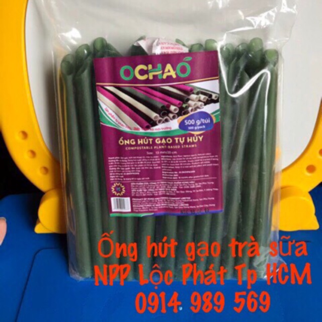 ( SIZE Trà Sữa ) Ống hút bột gạo ochao
