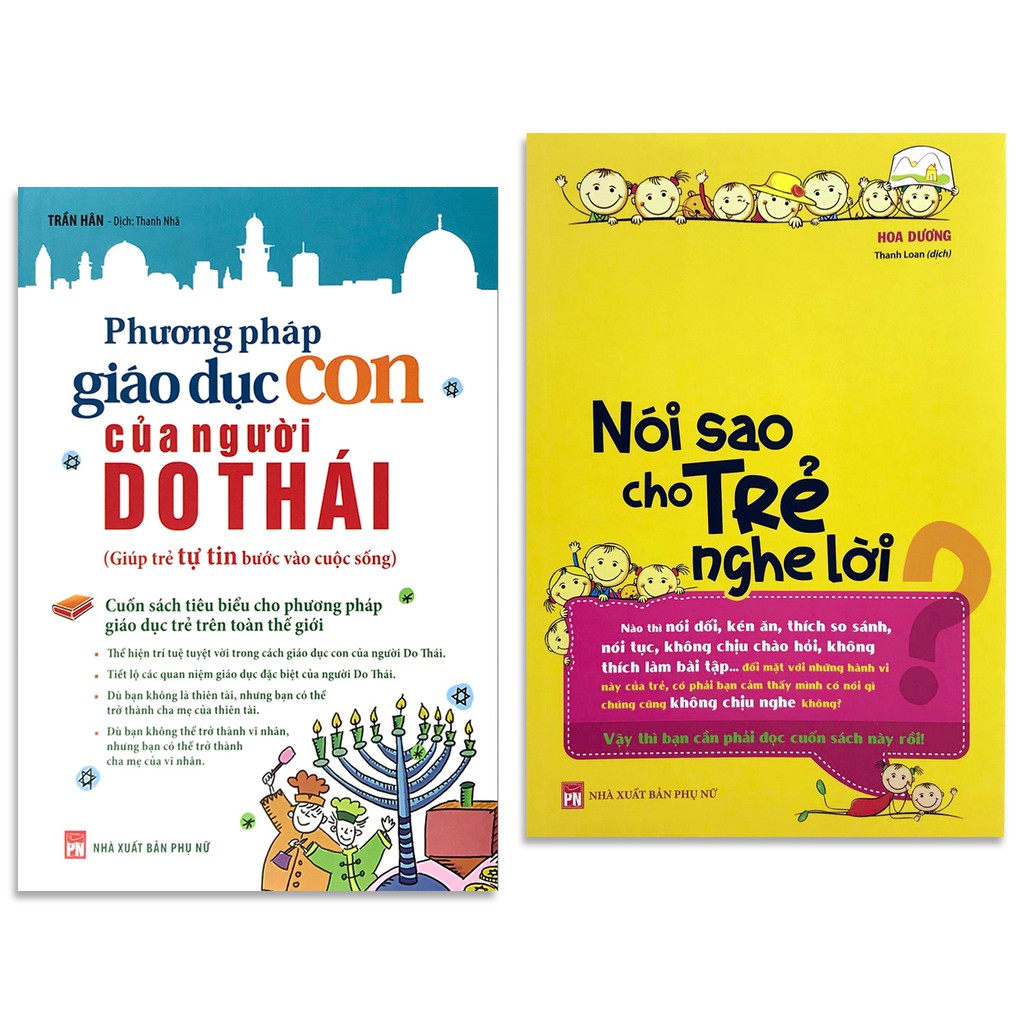 Sách - Nói sao cho trẻ nghe lời + Phương pháp giáo dục con của người Do Thái (Combo 2 cuốn, lẻ tùy chọn)