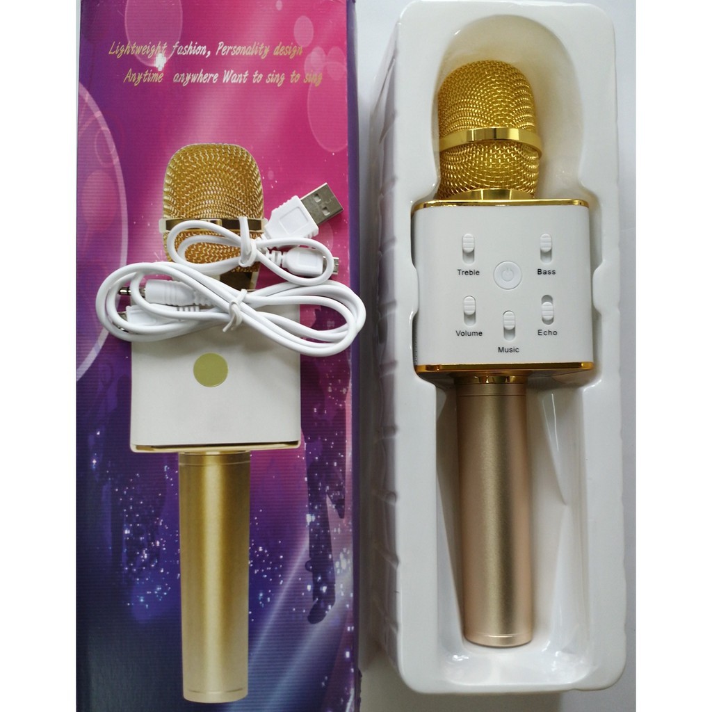 Micro hát Karaoke Loa Bluetooth Q7 3 in 1 [ BÁN SỈ ]