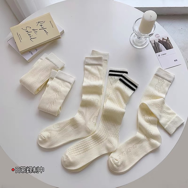 Vớ Tất len dệt kim dài style vintage