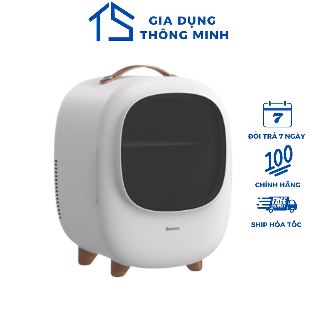Tủ Lạnh Mini Baseus Dung Tích 8L Hai Chế Độ Nóng / Lạnh Bảo Quản Mỹ Phẩm , Đồ Uống