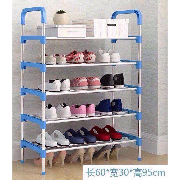 Kệ để giày dép 5 tầng thanh inox siêu bền đẹp