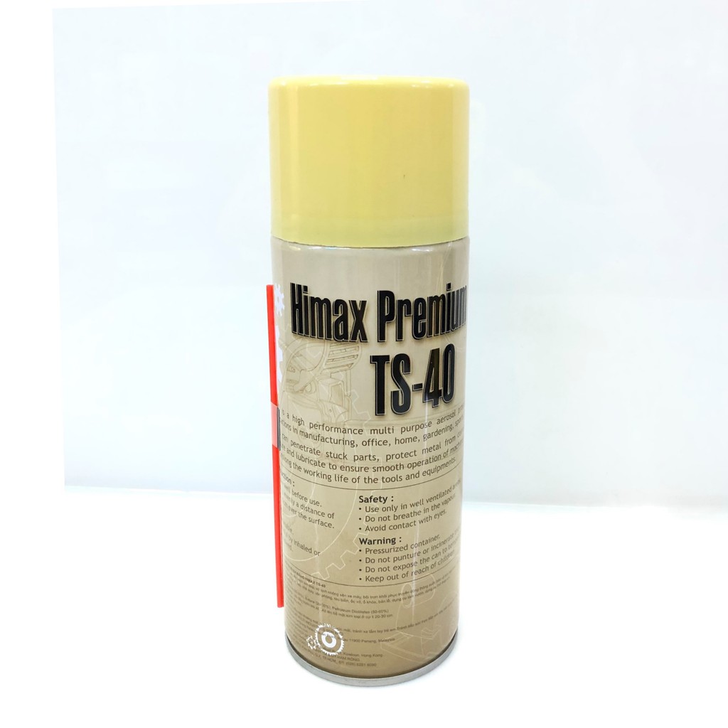 Chai xịt vệ sinh sên, chống rỉ sét, kháng nước TS-40 450ml (Nhập khẩu Malasya)