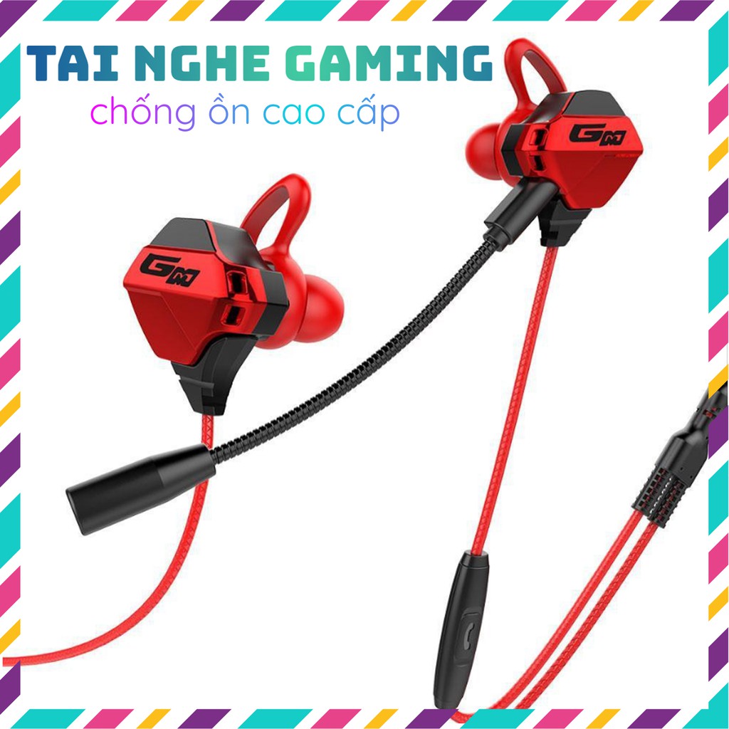 Tai Nghe Gaming Chống Ồn GM10 Cao Cấp Siêu Ngầu Dùng Cho Cả Máy Tính, Điện Thoại, Có Mic Rời