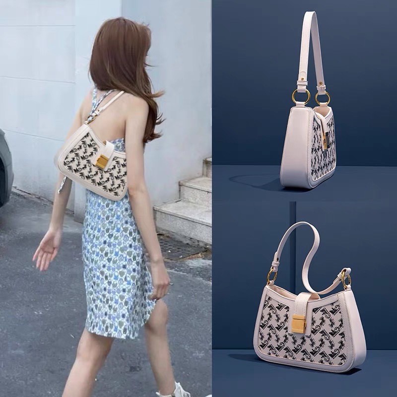 Túi kẹp nách họa tiết thời trang hàn quốc, túi xách tay nữ đẹp sang trọng | BigBuy360 - bigbuy360.vn