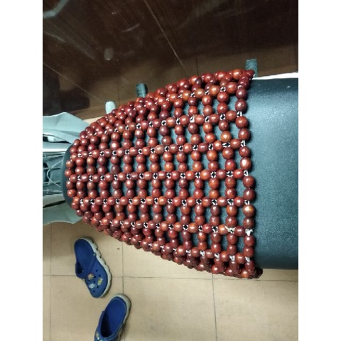 Lót yên xe máy - Đệm yên xe máy hạt gỗ cao chống ê mông