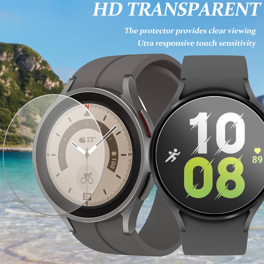 Kính cường lực bảo vệ màn hình đồng hồ JANSIN thích hợp cho Samsung Galaxy Watch 5 5 Pro 45mm 44mm 40mm