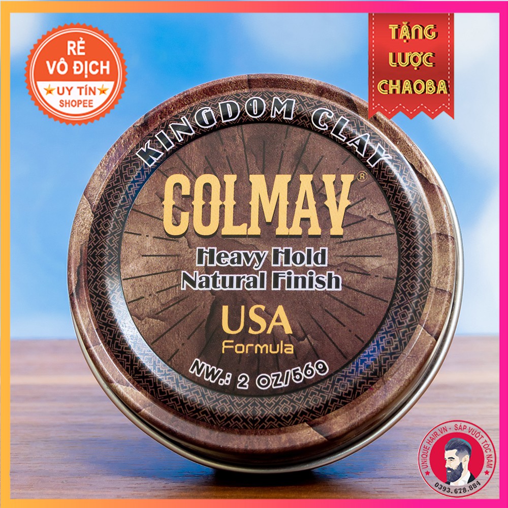 [CHÍNH HÃNG STORE HÀ NỘI] Sáp Vuốt Tóc Colmav Clay Kingdom 56g
