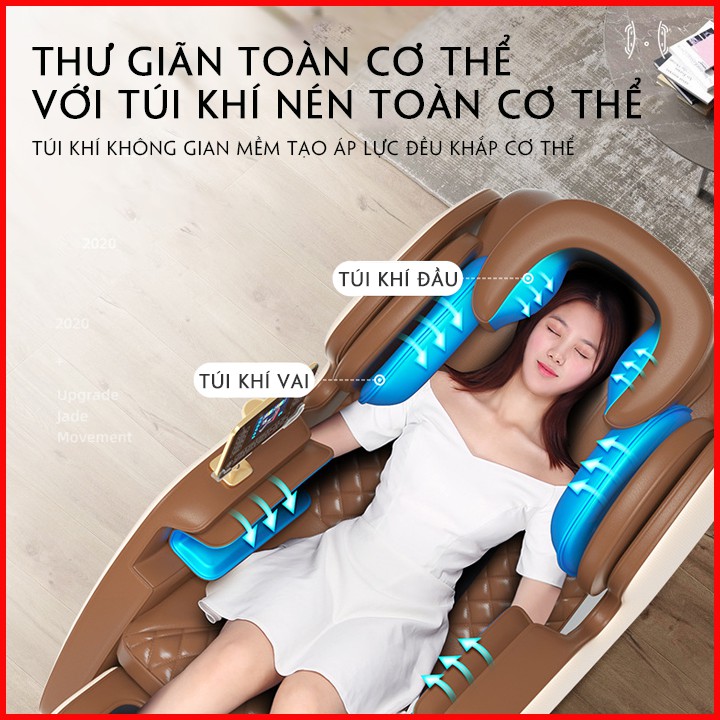 [Video 3D] Ghế massage toàn thân trục SL cao cấp, Máy massage toàn thân công nghệ 4.0 matxa có nhiệt