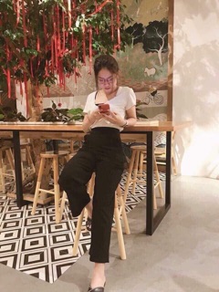 QUẦN CULOTTES 1 NÚT KÈM ẢNH THẬT