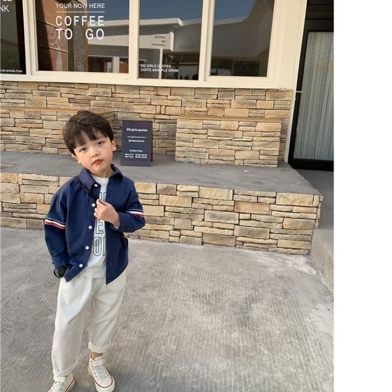 Áo Sơ Mi Tay Dài Thời Trang Dành Cho Bé Trai