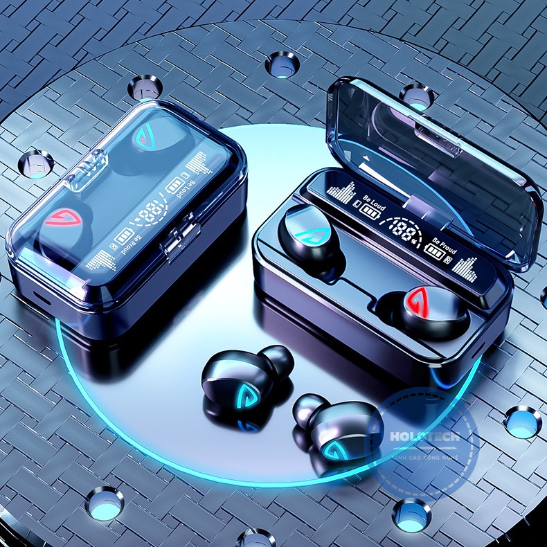 Tai Nghe Bluetooth HOLOCOM S10 Pro Không Dây Có Cảm Ứng - Đàm Thoại To Rõ Ràng - Âm Bass Mạnh Mẽ - Kiêm Sạc Dự Phòng
