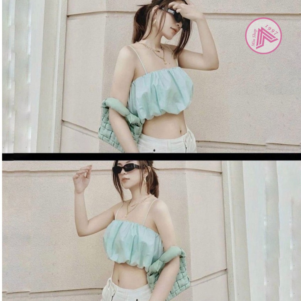 Áo Croptop Xanh Mint