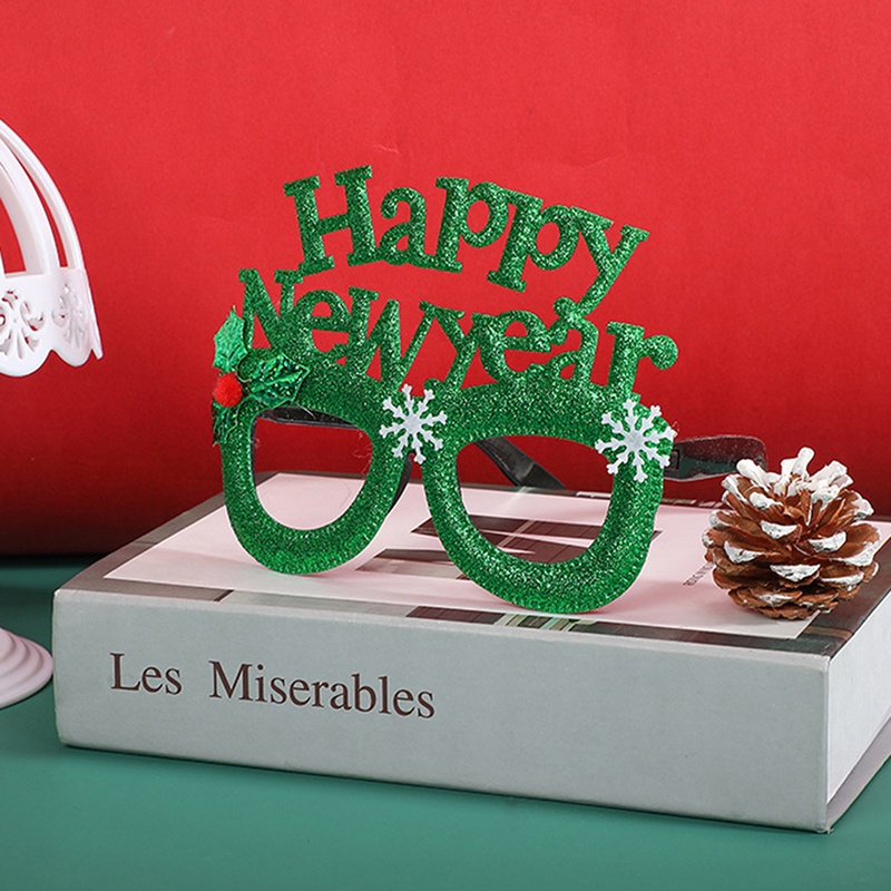 Christmas Glasses Frame Eyeglasses Cute Xmas Glasses Party Costume New Year Gift XWNYDER