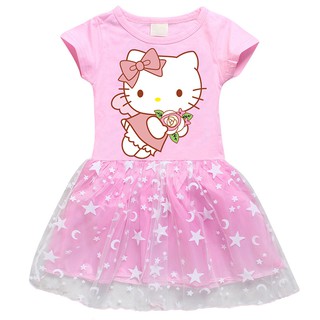 Đầm công chúa Hello Kitty Xinh Xắn Dành Cho Bé Gái