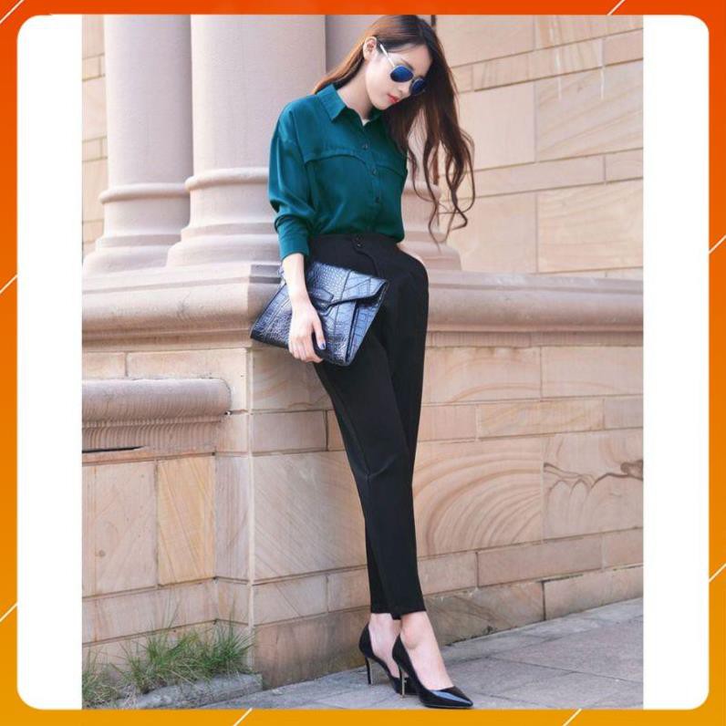 Quần baggy big size nữ lưng cao kiểu mới - Quần baggy Full size dáng đẹp