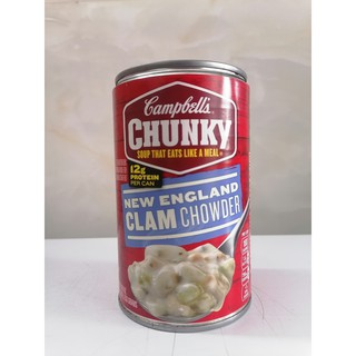 [533g – CLAM CHOWDER] SÚP NGAO (NGHÊU) DẠNG SỆT Chunky [USA] CAMPBELL’S New England Clam Chowder Soup (nph-hk)