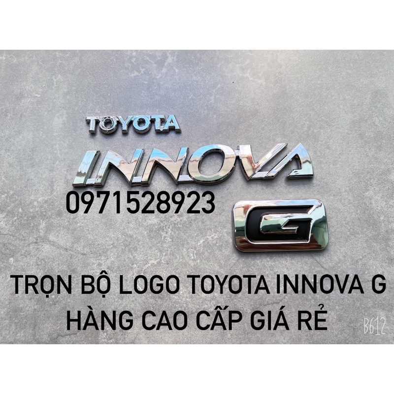 LOGO CHỮ TOYOTA INNOVA G XỊN CHÍNH HÃNG VÀ GIÁ RẺ
