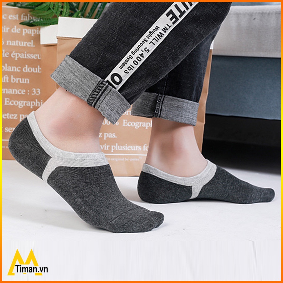 Tất nam dệt kim TIMAN TNS04 kháng khuẩn khử mùi chất đẹp